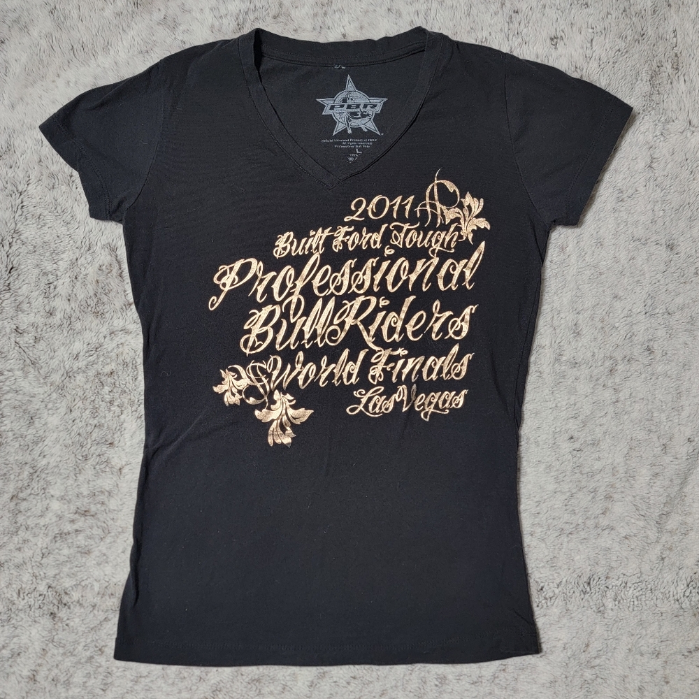 Professional Bull Riders Shirt | 2011 World Finals Las Vegas | Black Size Large